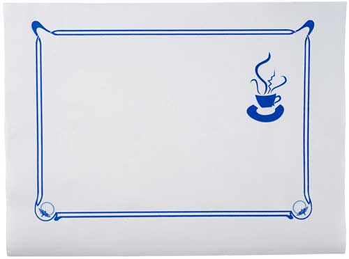 Mantel orla azul